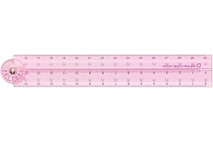 Midori's Compact CL Multi Ruler 30cm: Precision in a Pink Pocket