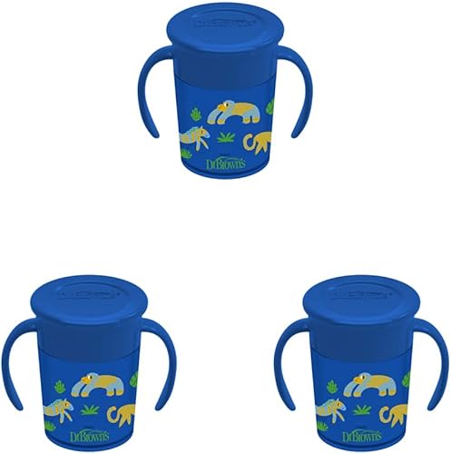 Miniatura 1 de Dr. Brown's Milestones Cheers360 - Taza azul, 7 onzas (paquete de 3)