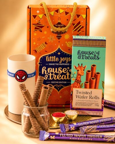 Image of HyperFoods Spiderman Kids Rakhi Gift Hamper for Brother | Rakhi With Chocolates Gift Pack, Rakhis Combo, Wafer Rolls Chocolate Gifts Pack