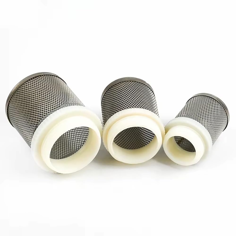 1-10 Filtros De Malla De Acero Inoxidable, Rosca Macho De 1/2'' A 4'', For Manguera De Bomba De Agua, Riego De Jardín Y Acuario – SS304 + Plástico(3 Pieces,3 Inch)