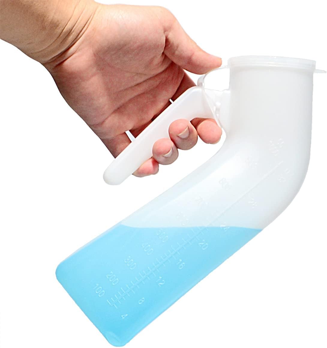 Atoke 2 Pack Male Urinal Urine Bottle for Men, Thick Portable Pee