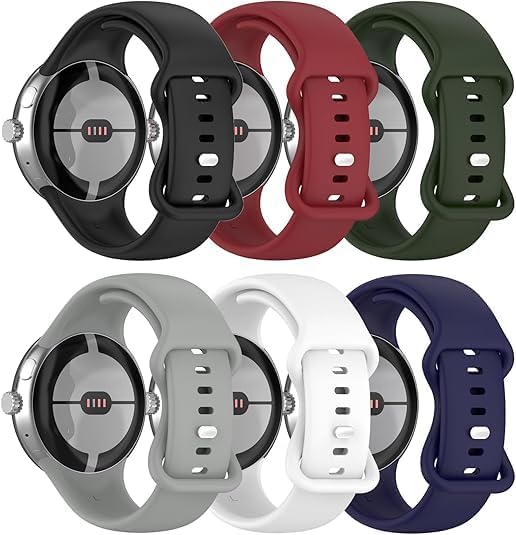 Bands Compatible for Google Pixel Watch 4 Replacement for Pixel Watch 3 Accessory Band Colorful Adjustable Bracelet Strap for Google Pixel Watch4/Watch3 45mm Wristbands W/Metal Buckle Women Men