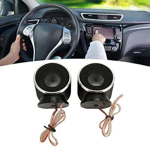 Annadue 2Pcs Car Speakers, 50 Watt Car Midrange Speaker, Aluminium Alloy Car Speaker for All Car Systems, 93dB 4 Ohms, Black