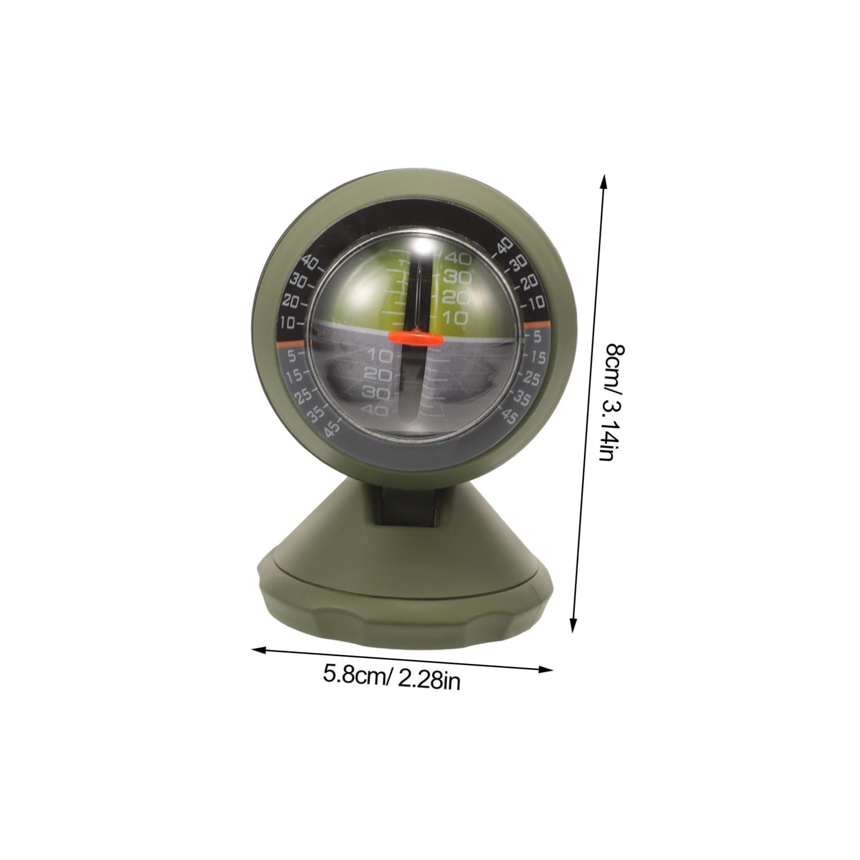 Unomor Vehicle Inclinometer Car Angle Slope Gauge Slope Meter Level Measuring Tool Car Level Indicator Rotating Design Sturdy Abs Construction