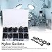 HappyFit Nylon Washers Black Gaskets Set Insulated Industrial Supplies M2 M2.5 M3 M4 M5 M6 M8 M10 for Various Industries