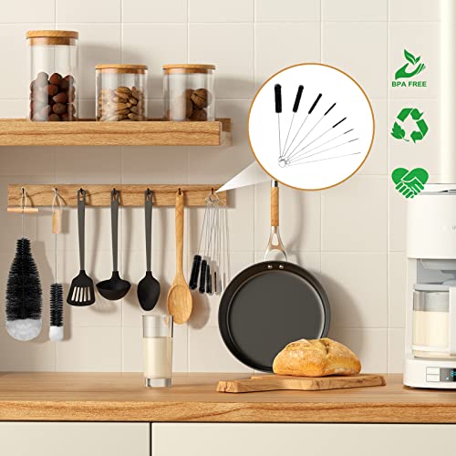 Foto von Diwoker Flaschenbürste für Glasflaschen Flaschenreiniger, 10 STK Reinigungsbürste Reinigung Flaschenreiniger für Glaskaraffe,Trinkflaschen,Babyflaschen,Sodaflaschen (Schwarz 10 Stück)