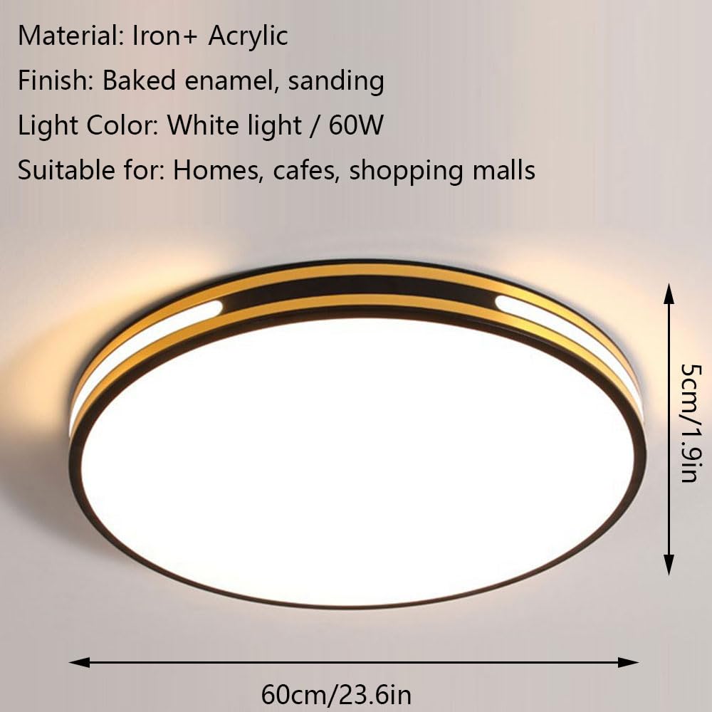 Plafoniera Rotonda Non Dimmerabile Lampada A LED Da 19,7'' Da Incasso