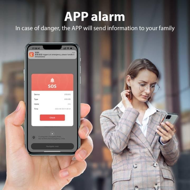 Qwipt SMART Emergency Personal Panic Safety Alarm-Smart Bluetooth app enabled - Image 4