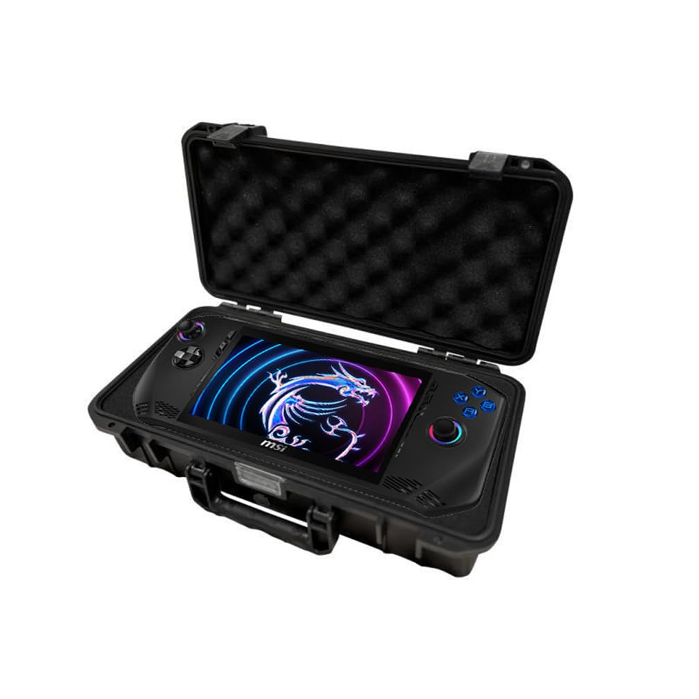 LiLiTok étui de transport rigide pour MSI Claw A1M, résistant aux chocs, portable pour accessoires de console, Noir