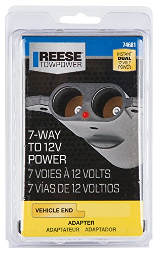Reese Towpower 74681 Dual Port 12 Volt Power Adapter