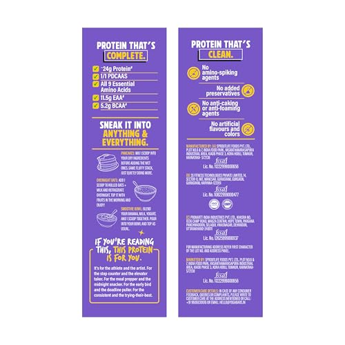 Image of Yogabar Fermented Yeast Protein Powder - Chocolate|26g Complete Protein Supplement|High Absorption, No Bloating, Gut Friendly|PDCASS 1|Pack of 2 (1kg)