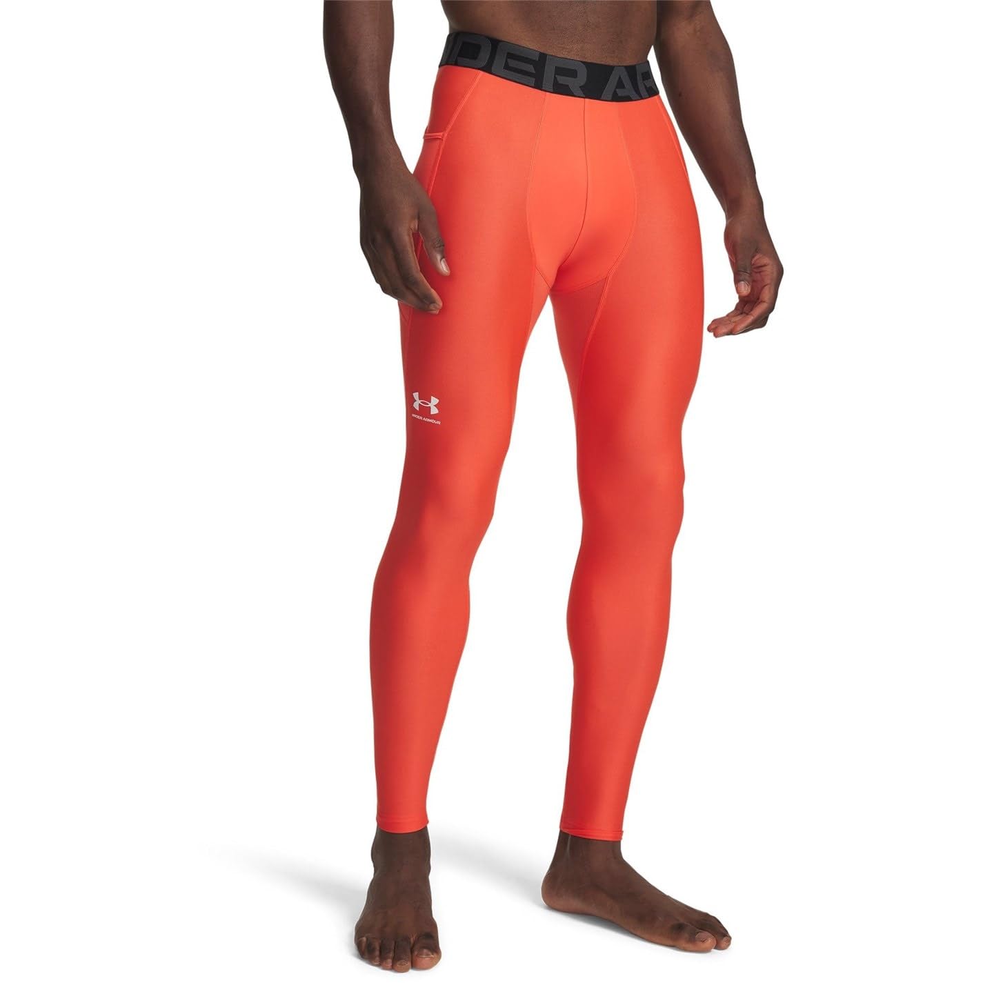 Under Armour Mens HeatGear® Leggings Venom Red/White L