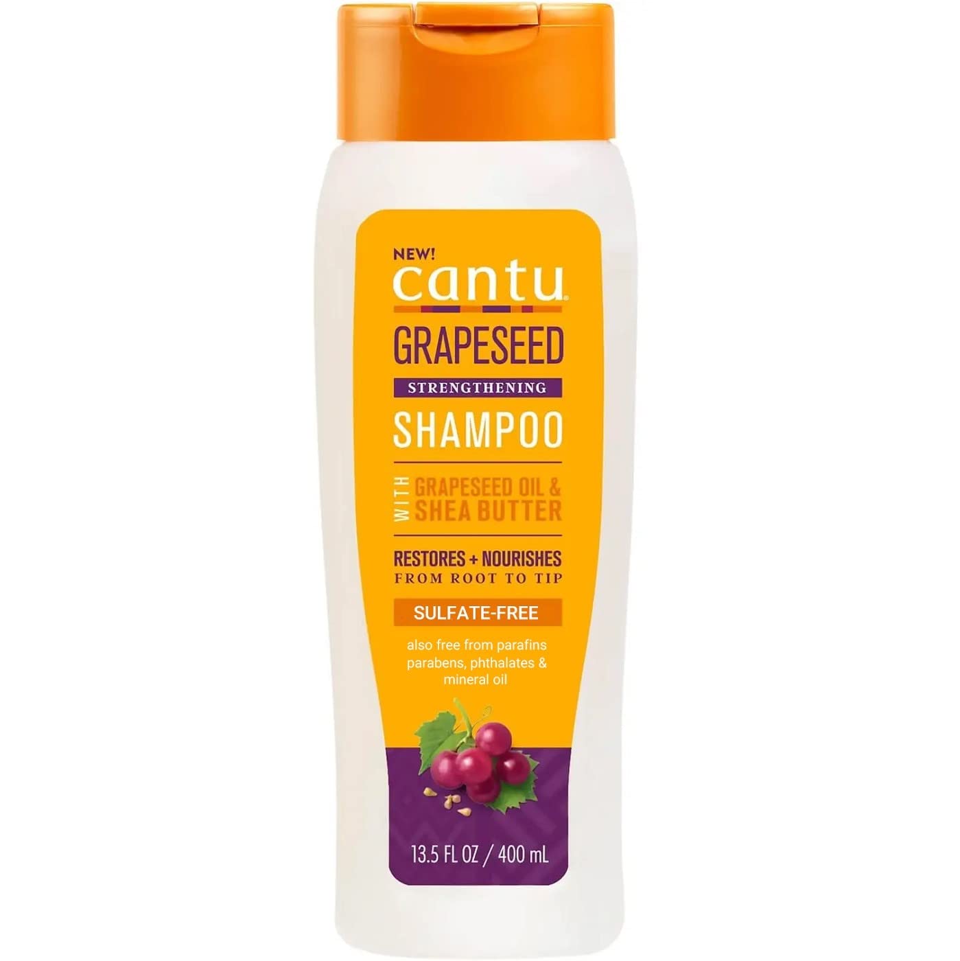 CantuGrapeseed Shampoo 13.5 Ounce (400ml) (Pack of 2)