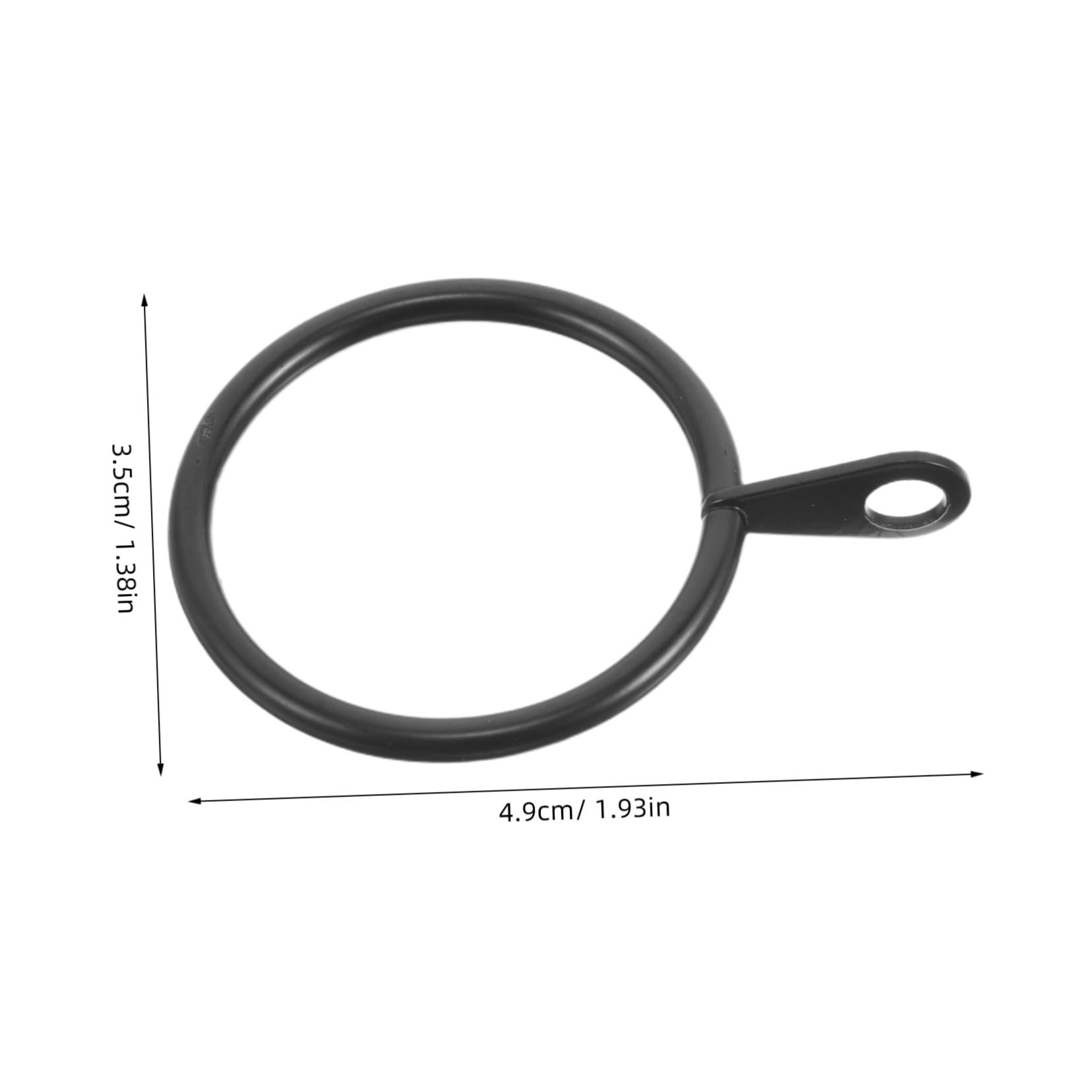 Cabilock 45pcs Curtain Rings and Clips for Drapes Shower Curtains and Home Window Decoration Lightweight Design Rounded Edges Versatile Use