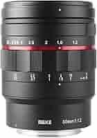 Objectif Manuel Meike 50mm F1.2 Pour Canon RF (R, RP, R5, R6) - Grande Ouverture, Bokeh Crémeux