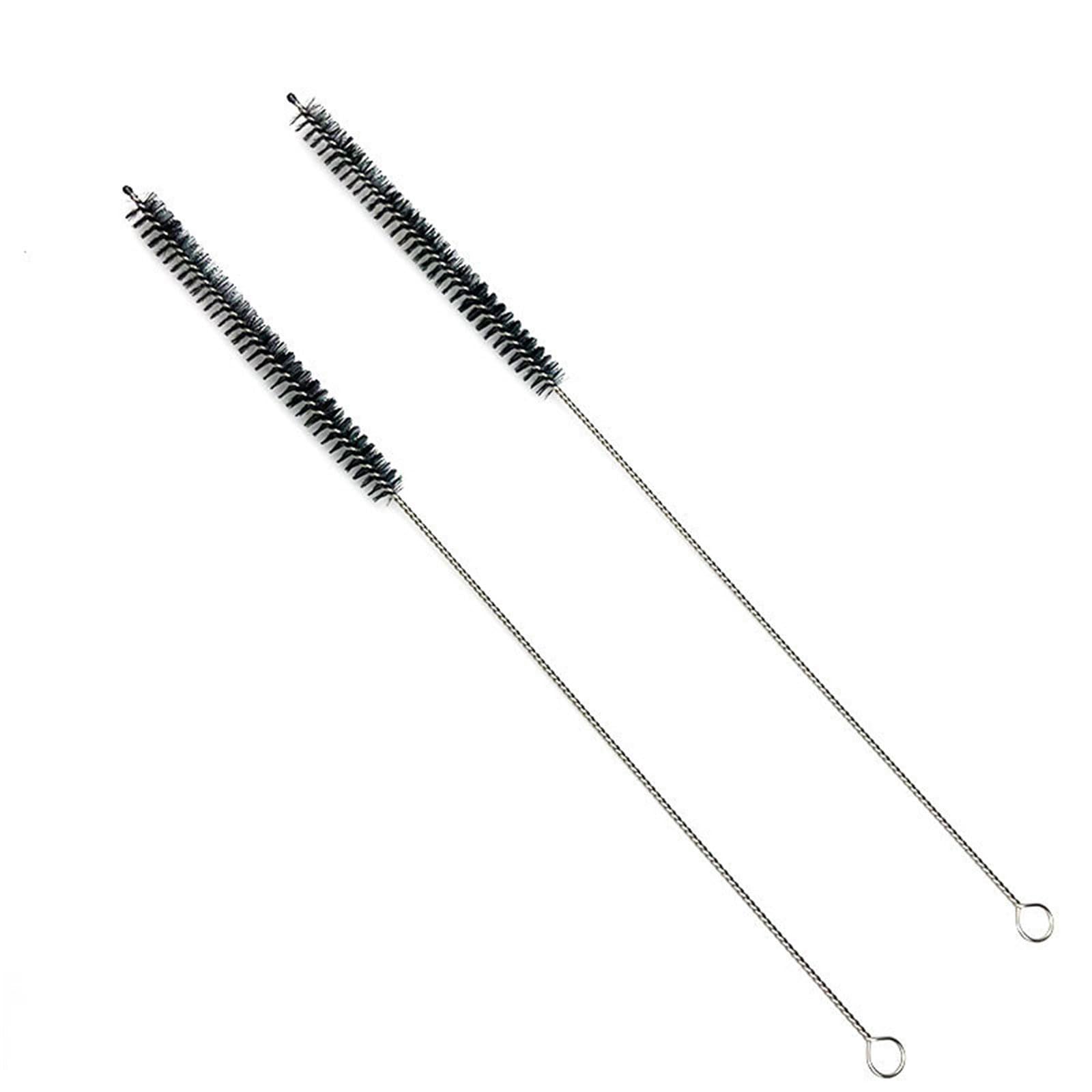 6/8/12 pennelli per la pulizia della paglia, con manico in acciaio, per cucina, laboratorio, set di spazzole per la pulizia efficiente e facile