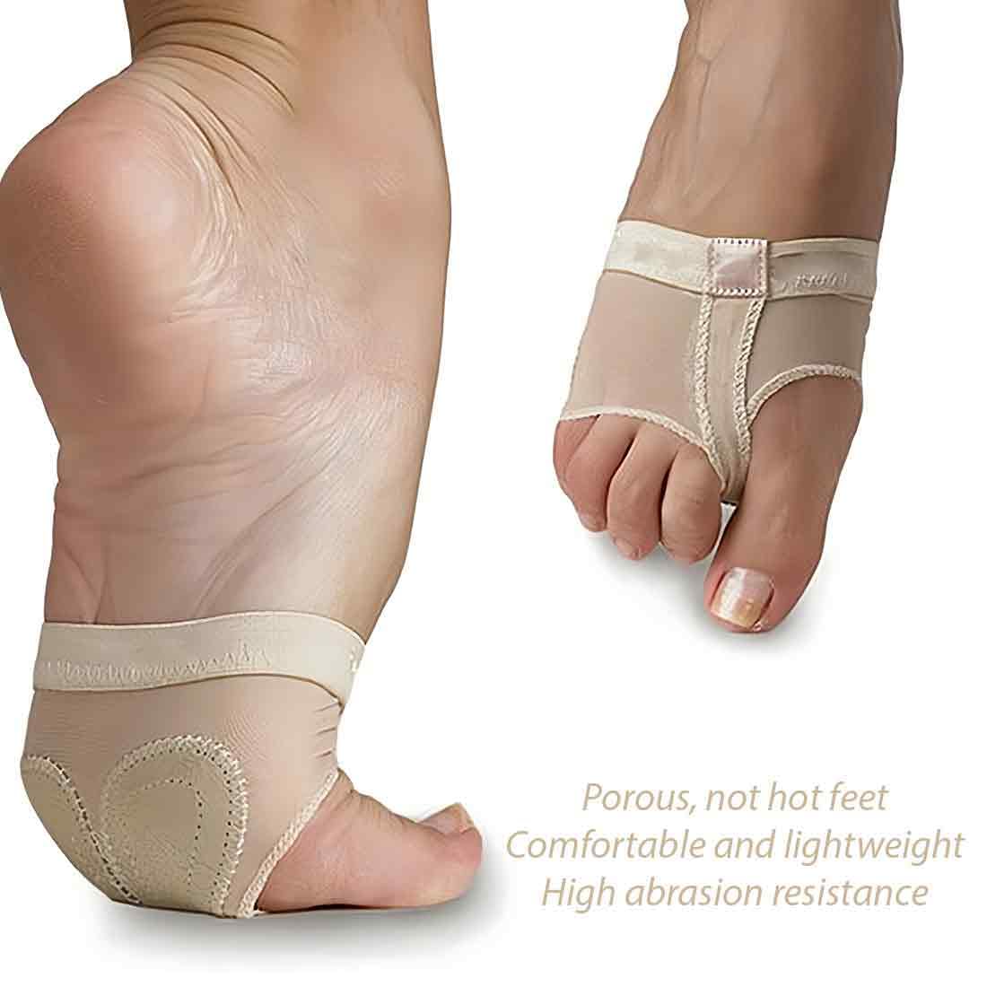 Almohadillas Danza 5 Agujeros Protectores Pie Antideslizantes para Ballet Yoga Gimnasia Jazz