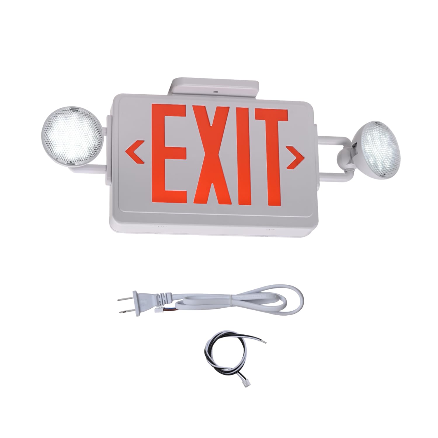 Emergency Exit Sign with Lights Battery Backup, 200lm 3-Hour