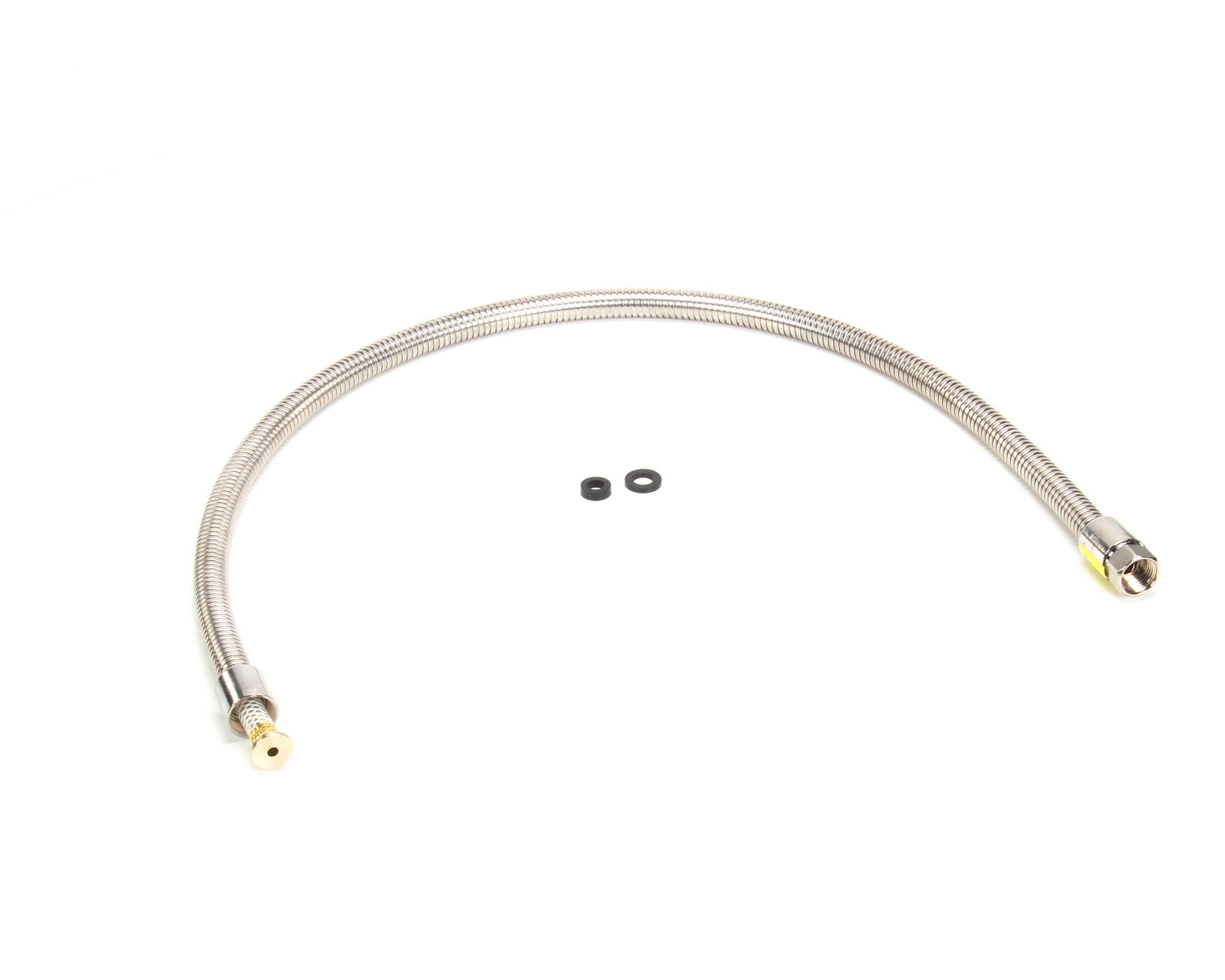 T&S Brass B-0044-H2A manguera flexible, 44 pulgadas, acero inoxidable