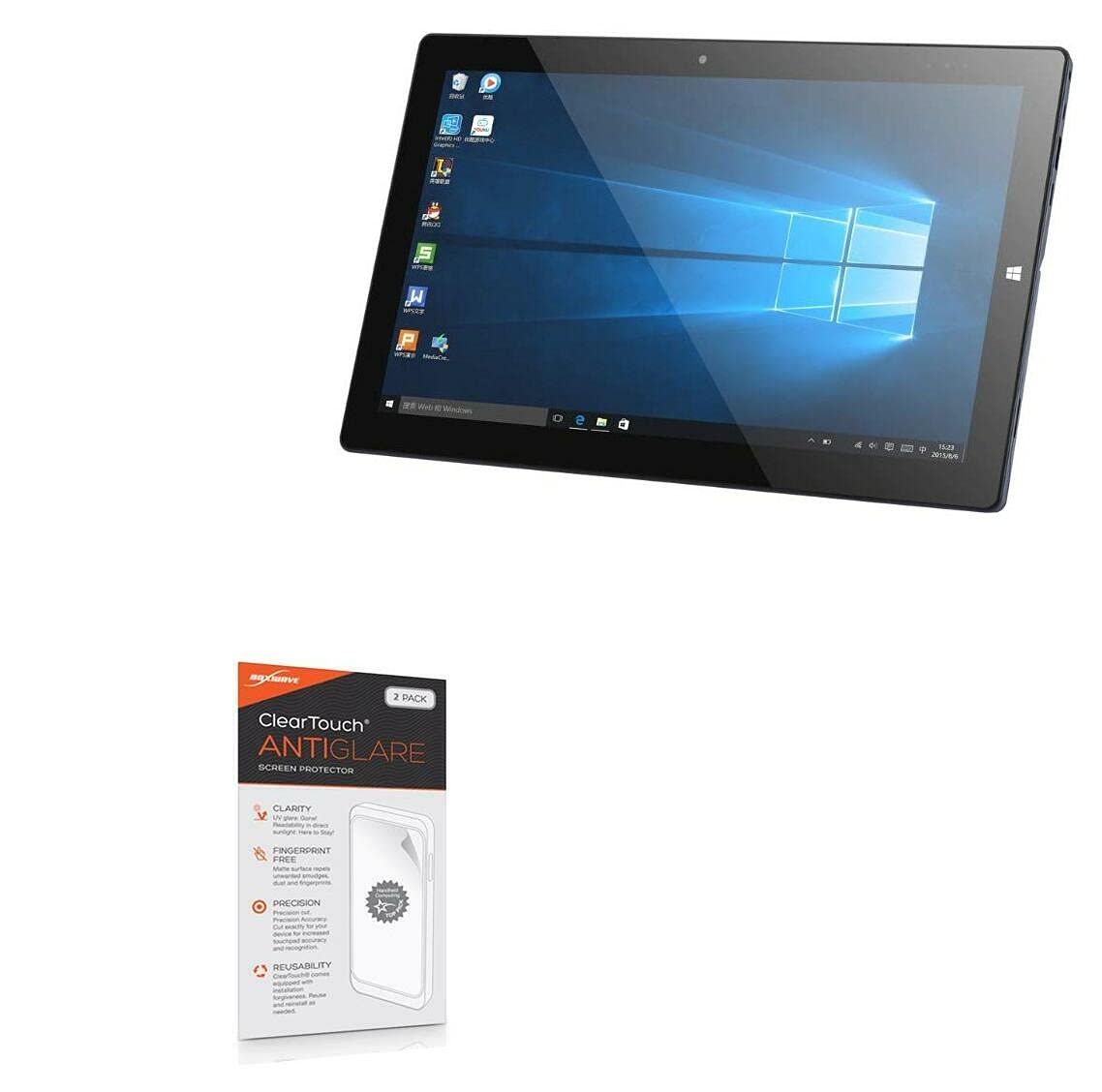 BoxWave Screen Protector Compatible with PiPO W11 Tablet - ClearTouch Anti-Glare (2-Pack), Anti-Fingerprint Matte Film Skin for PiPO W11 Tablet