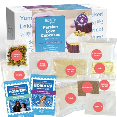 BāKIT Box Persian Love Cupcakes Baking Kit for Kids –