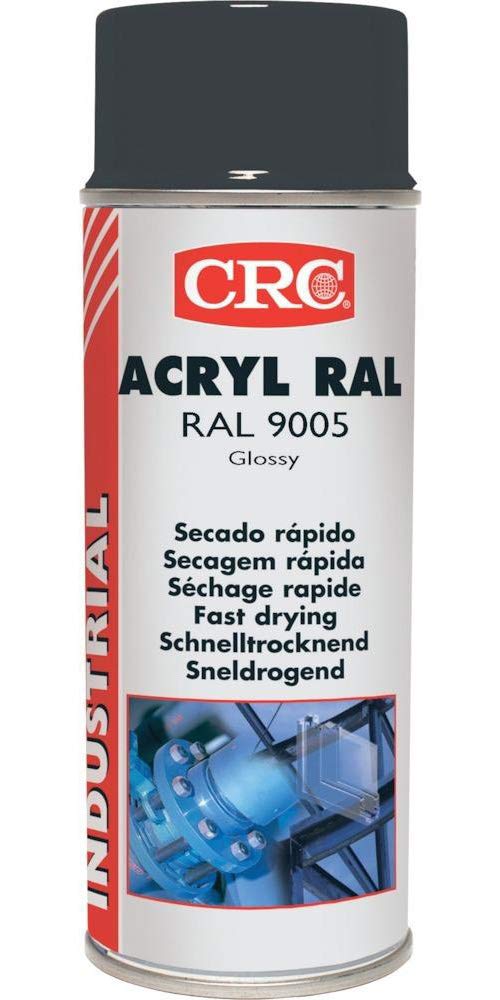 RC2 Corporation - CRC - Pintura Acrílica De Secado Rápido Acryl Ral 9005 Negro Mate 400Ml