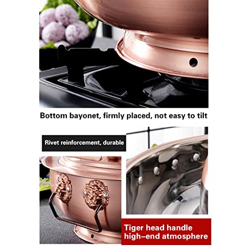 Olla Hot Pot China Cobre 30 cm Gas EoxinDm Dorado miniatura 5