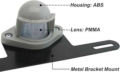 Miniatura 5 de DUNTUO Luz LED para placa de matrícula + soporte de soporte Lámpara de matrícula de remolque impermeable 12 V24 V CC luces de etiqueta de matrícula