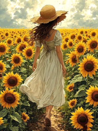 Peinture diamant adulte tournesol 5D kit complet de broderie point de croix strass cristal 70x95cm