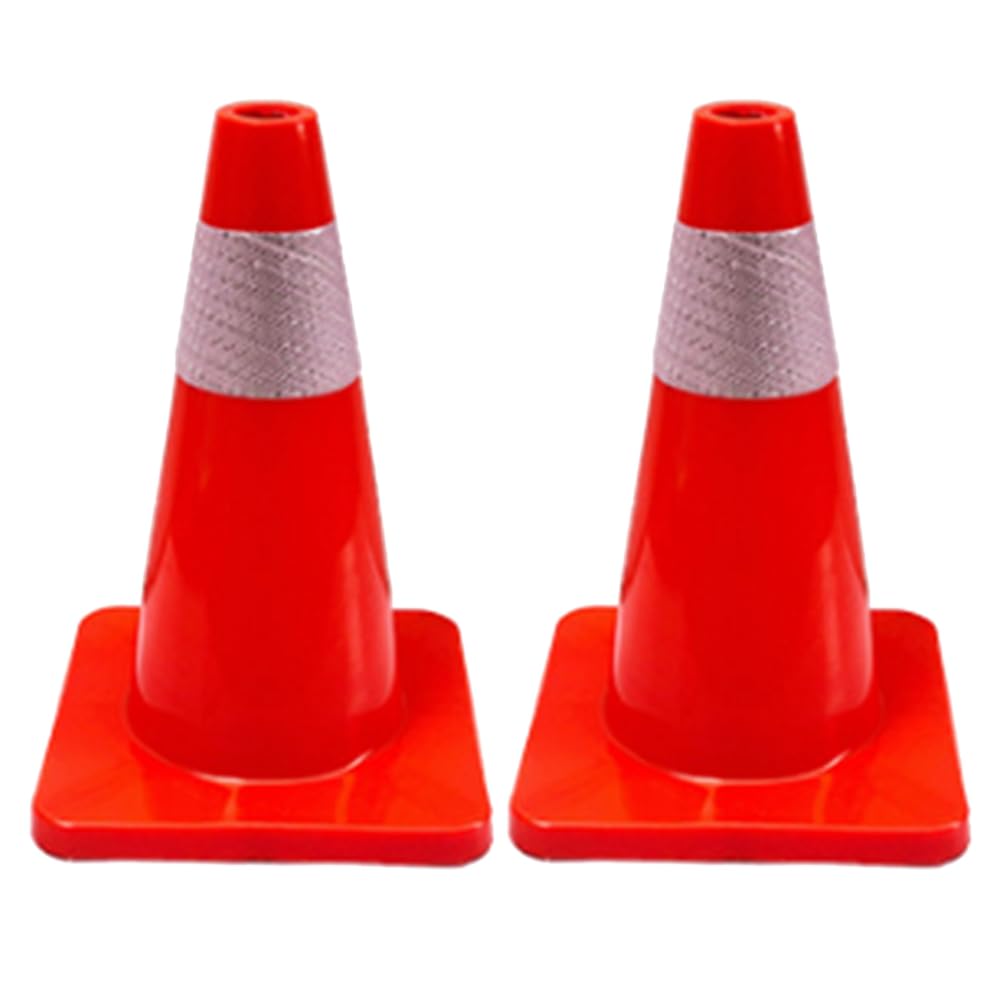 Littimoon PVC Road Cone Ice Cream Bucket Parking Cone Parking Pile Reflective Cone Isolation Pier Cone