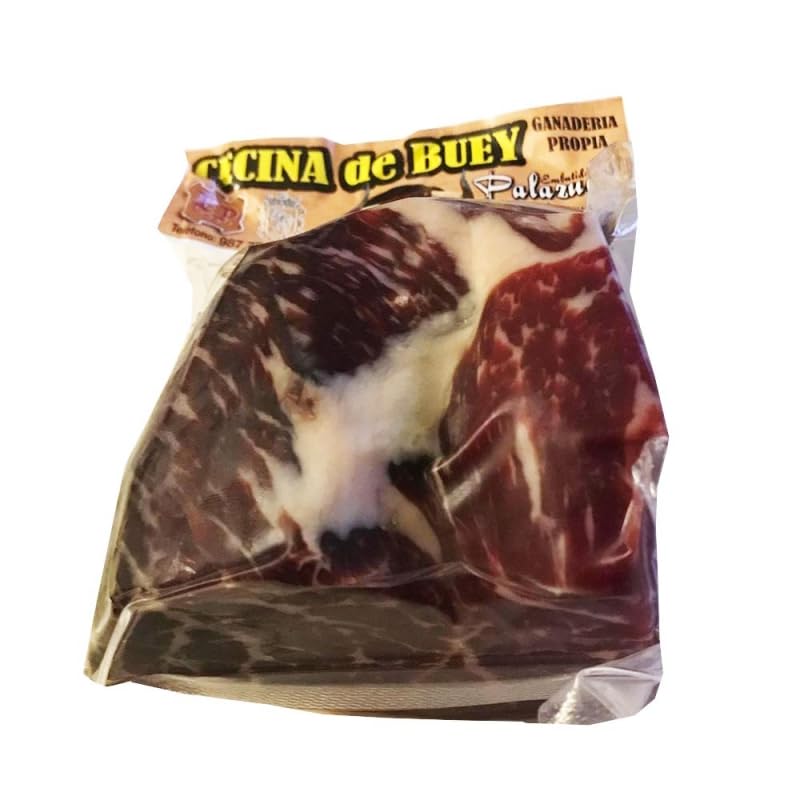 Cecina de Buey Gourmet, Taco 500 Gramos, Envasada al Vacío. Auténtica Cecina de León Curada
