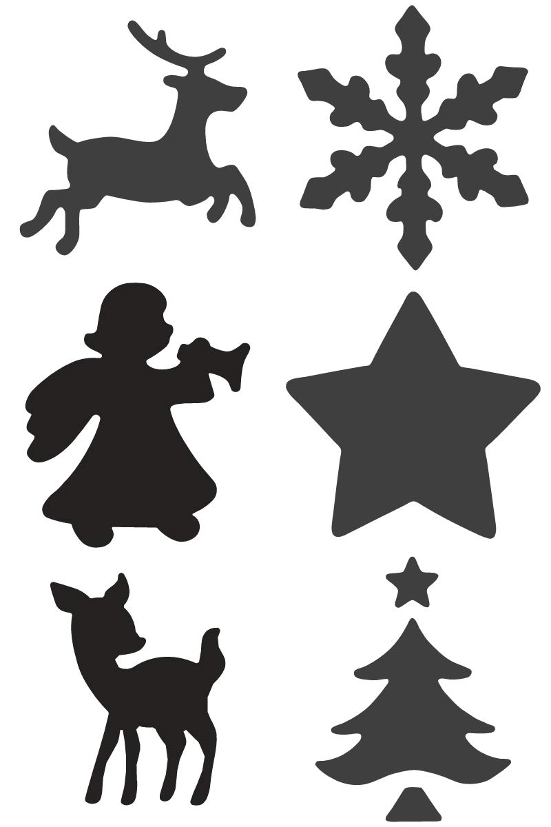 HEYDA Weihnachtsmotiv-Locher, groß, 12er Display