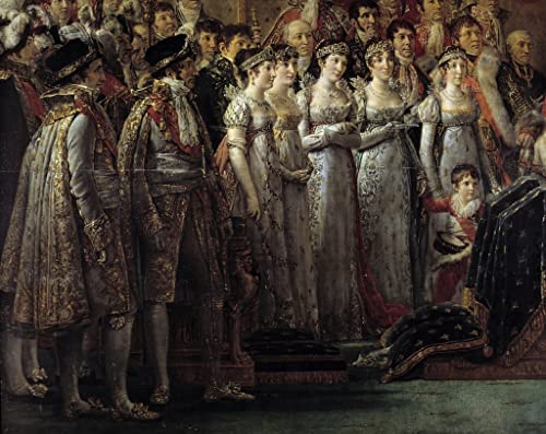 Toile le Sacre de Napoléon affiche impression d'art murale Jacques Louis David