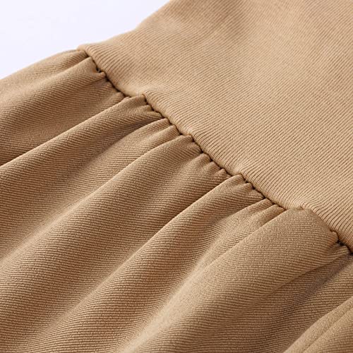 Fulidngzg Pantaloni lunghi da donna in lino, a