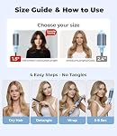 Farery Thermal Brush 1.5 Inch for Short to Medium Hair, Heated Round Curling Iron with 5 Heat Settings Up to 420°F, Hot Styling Tool for Curls Bangs Volume Flips, Dual Voltage Travel