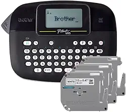 ROTULADOR ELETRONICO PRETO PTM95 COM 3 FITAS