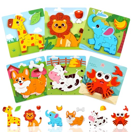 Puzzle Montessori Animales 1 a 4 Anos