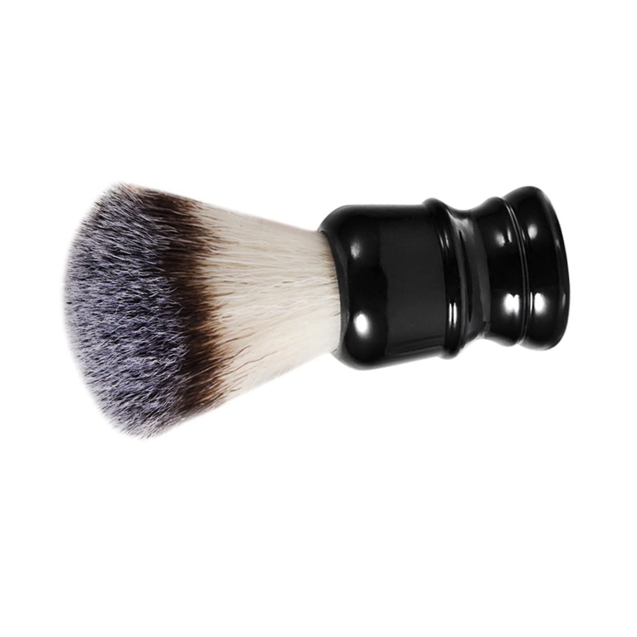 minkissy 1pc Synthetic Shave Brush Men Beard Bristles Cleaning Styling Handle Shaving