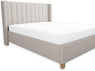 Color Sense 100% Cotton Twin Size Fitted Sheets Only Pure White, Hotel Quality, Twin Fitted Sheet Cotton, Cool & Breathable Percale Sheets, Elasticized Deep Pocket Fitted Sheet Twin - Pure White