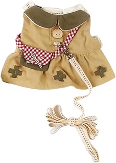 Guinea Pig Harness and Leash Set with Small Bag, Small Animal Cute Vest Harness Leash, for Guinea Pigs, Hamster, Ferret, Rabbit, Chinchilla and Similar Small Animals