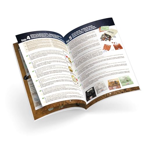 Coffret Pierres Précieuses et Cristaux – Kit Découverte Enfants 8+ avec 27 Pierres Authentiques Expériences Scientifiques Cristaux à Faire Pousser Loupe et Notice Illustrée - vue 4