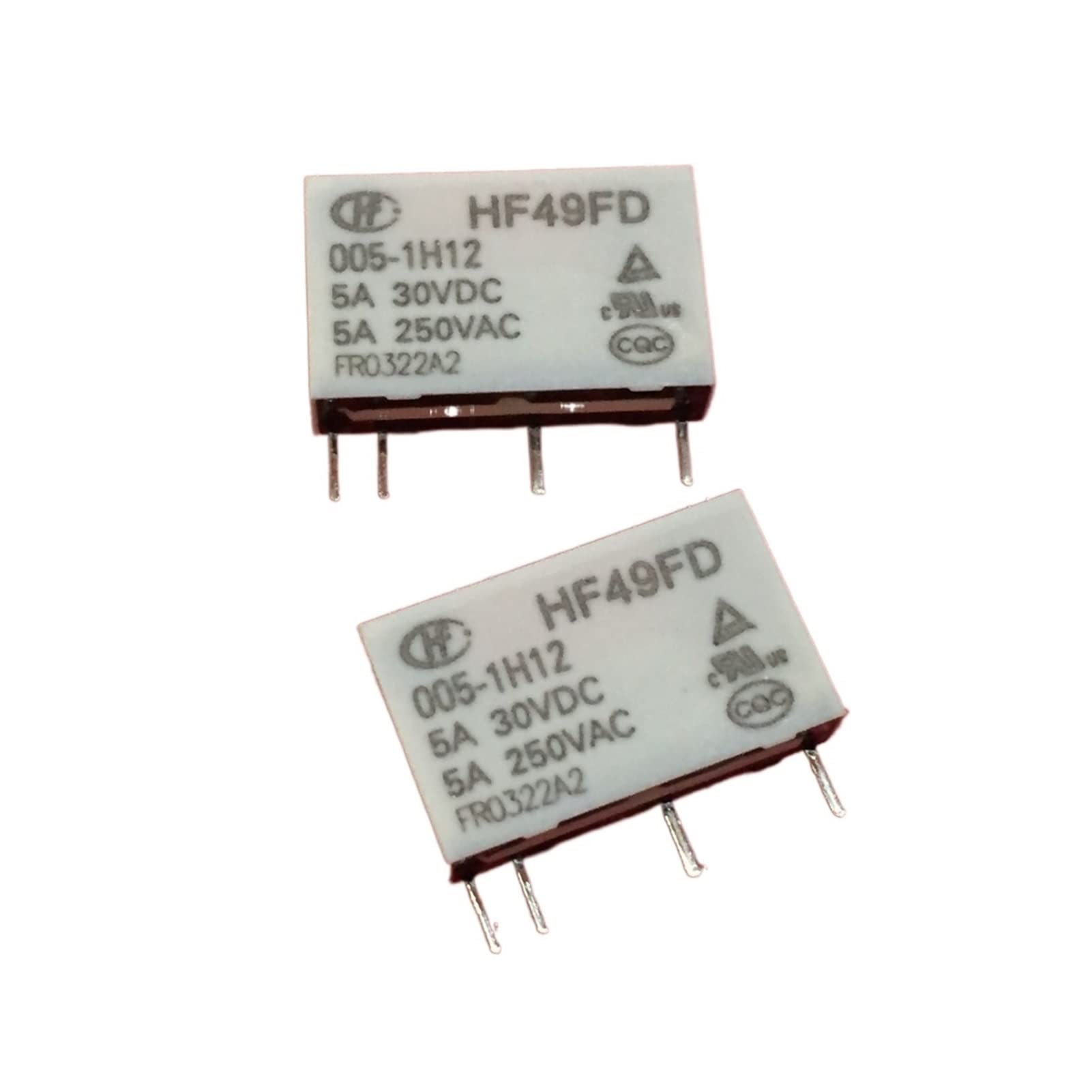 GJZIFGFWQ Relay 10pcs HF49FD-005-1H12 HF49FD 005-1H12 DC5V 1H12 4PIN 5A 250VAC
