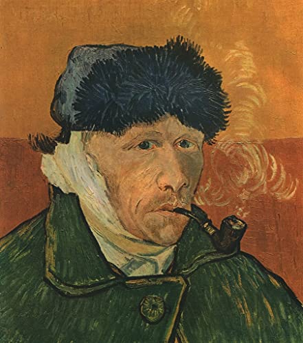 Toile Autoportrait à l'oreille bandée Van Gogh pour amateurs d'art et d'histoire