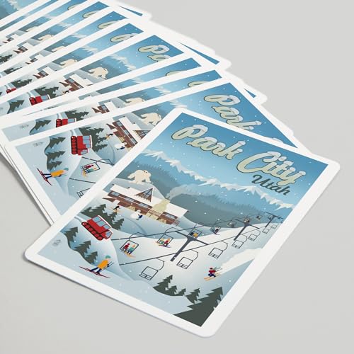 Juego de Naipes Póker Retro Ski Hill 52 Cartas miniatura 5