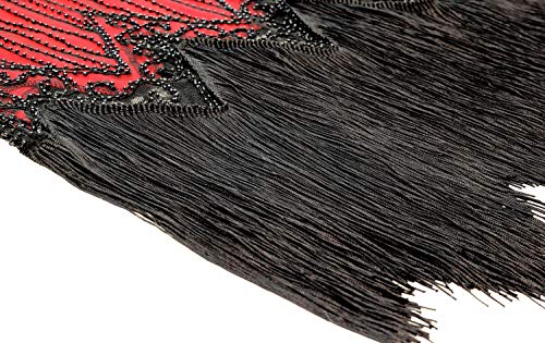 Image of Women 1920s Gatsby Vintage Sequin Flapper Fringe Party Plus Dress with 20s Accessories Set
