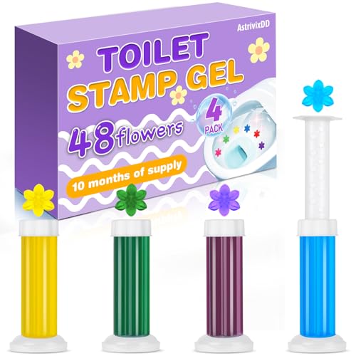 AstrivixDD 4 Pack Toilet Gel Stamp, 48 Stamps 4...
