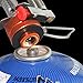 REEHUT Ultralight Portable Camping Stoves Backpacking Stove with Piezo Ignition Adjustable Valve Stainless Steel Material for Backpacking, Hiking, Riding, Mountaineering, Camping - Orange, 1 Pack