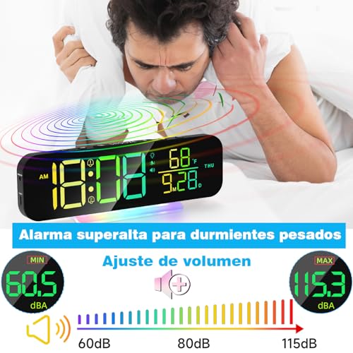 Relojes Despertadores, Home reloj alarma Marca Dopwii (3)