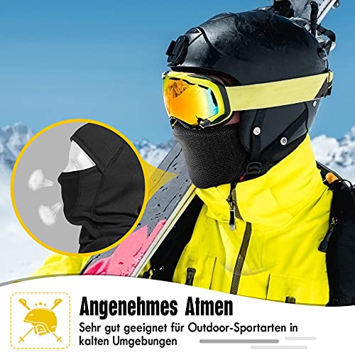 HASAGEI-Cagoule-respirante-Masque-de-ski-thermique-Balaclava-Pour-homme-et-femme-Noir-Taille-unique