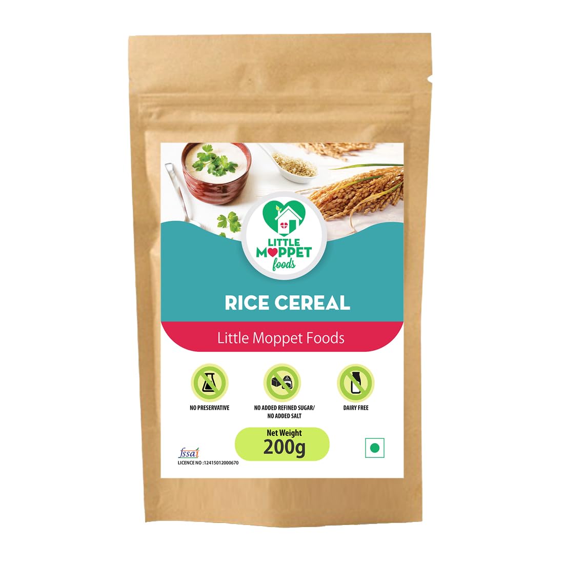 Little Moppet Foods – Rice Cereal 200g | No Additives and Preservatives | Free from Added Salt and Sugar | (B0DJ2M12Q9) Amazon Price History, Amazon Price Tracker